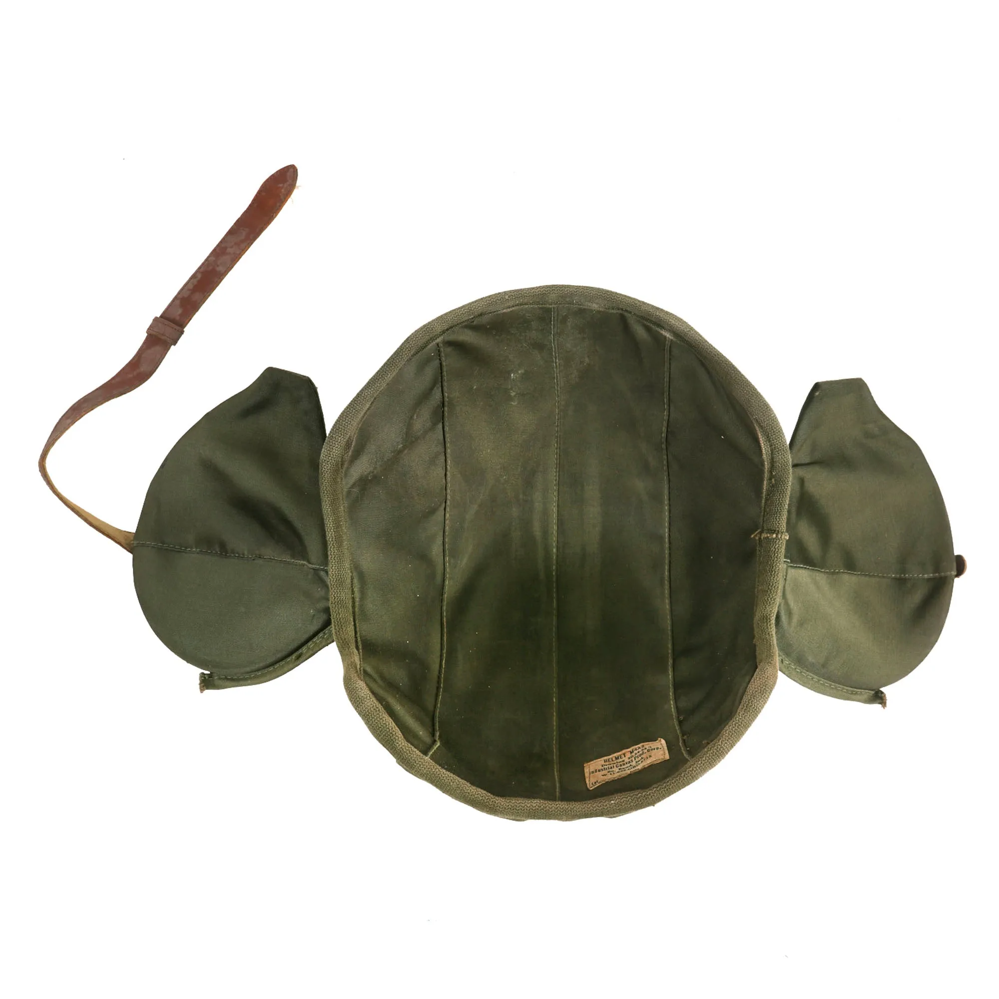 Original U.S. WWII USAAF Bomber Crew M4A2 Flak Helmet With AN-H-15 Flight Helmet, Throat Mic, B-8 Goggles and A-14 Oxygen Mask  - With Original Boxes