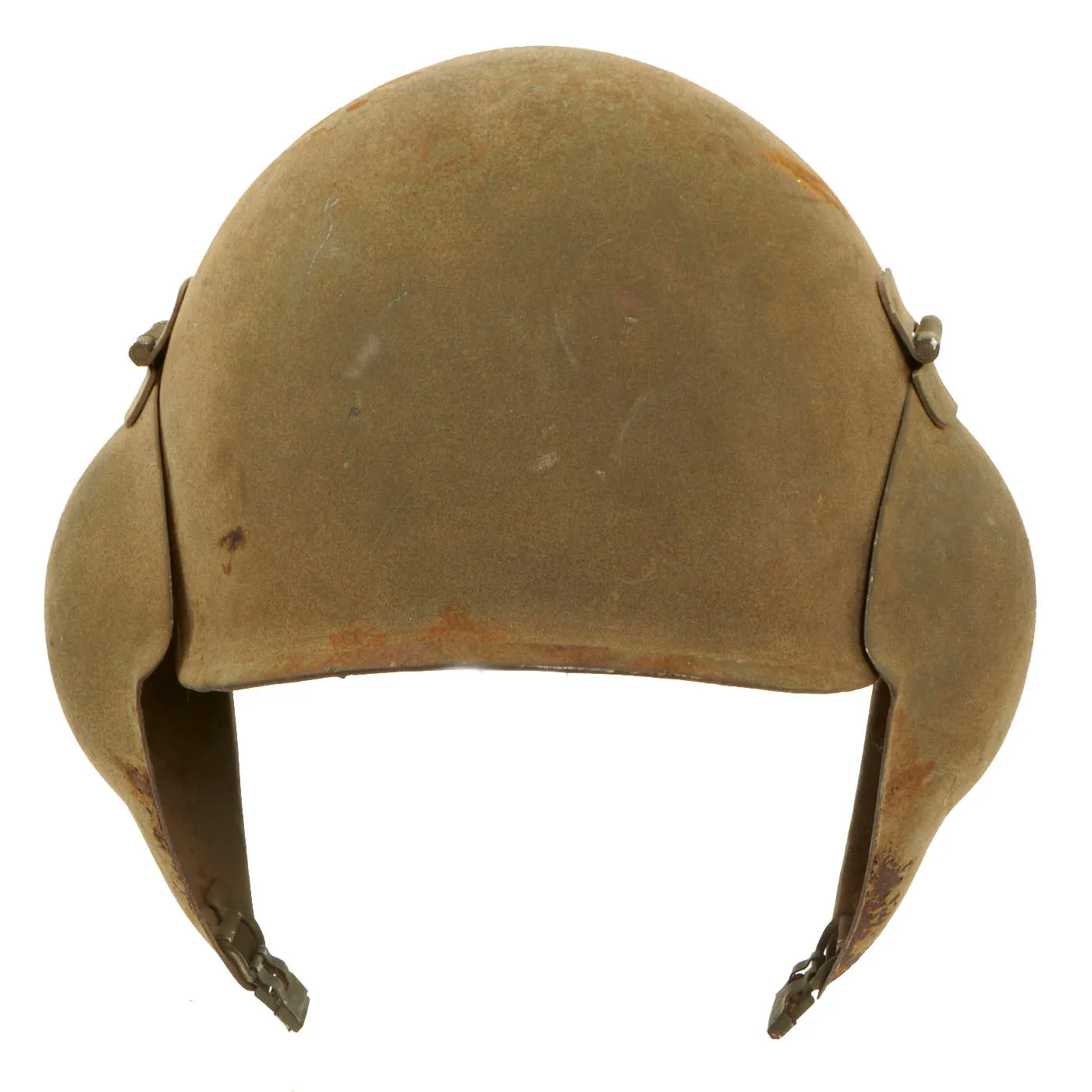 Original U.S. WWII USAAF Bomber Crew M5 Steel FLAK Helmet with Complete Liner Rigging