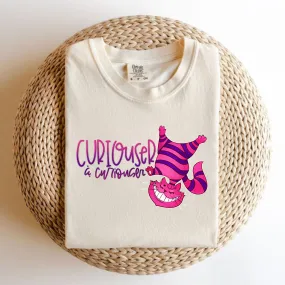 Pink and Purple Cat Shirt | Curious Cat Shirt