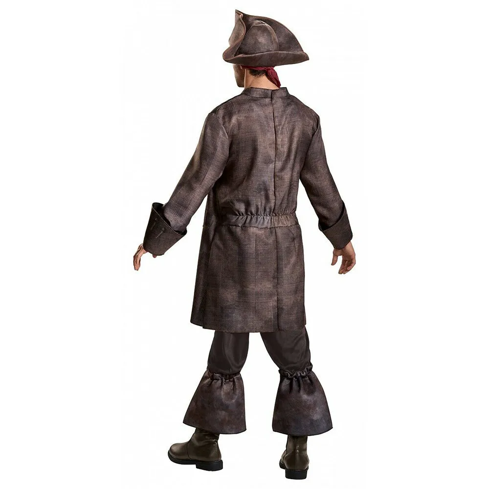 Pirates Of The Caribbean Captain Jack Sparrow Men's Deluxe Costume