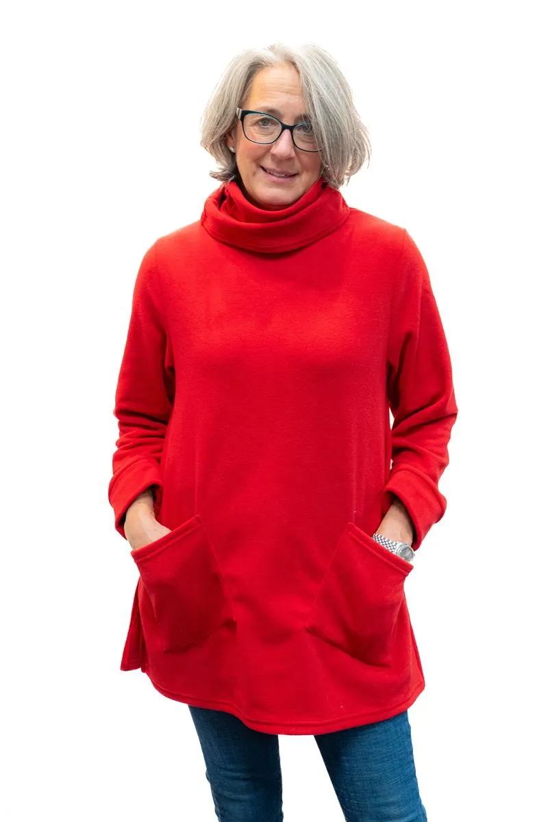 Polar Fleece Turtleneck 2 Pocket Tunic