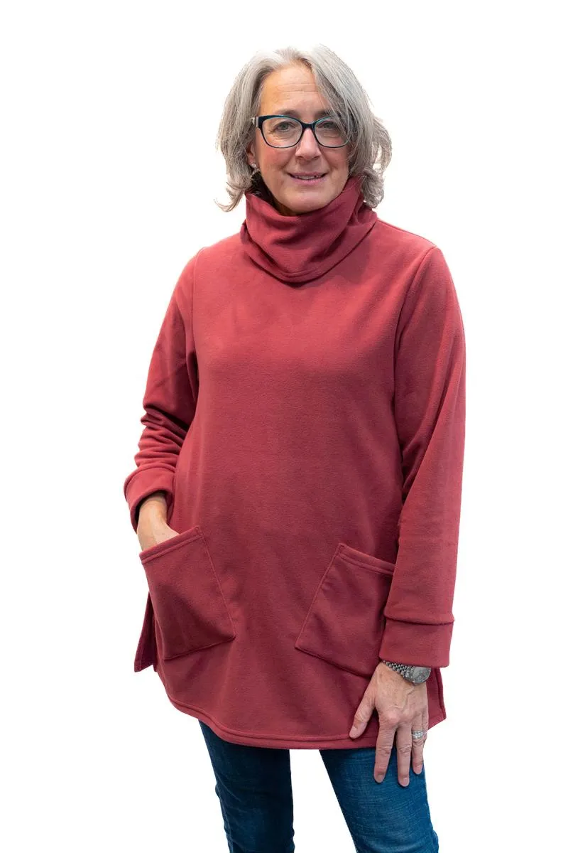 Polar Fleece Turtleneck 2 Pocket Tunic