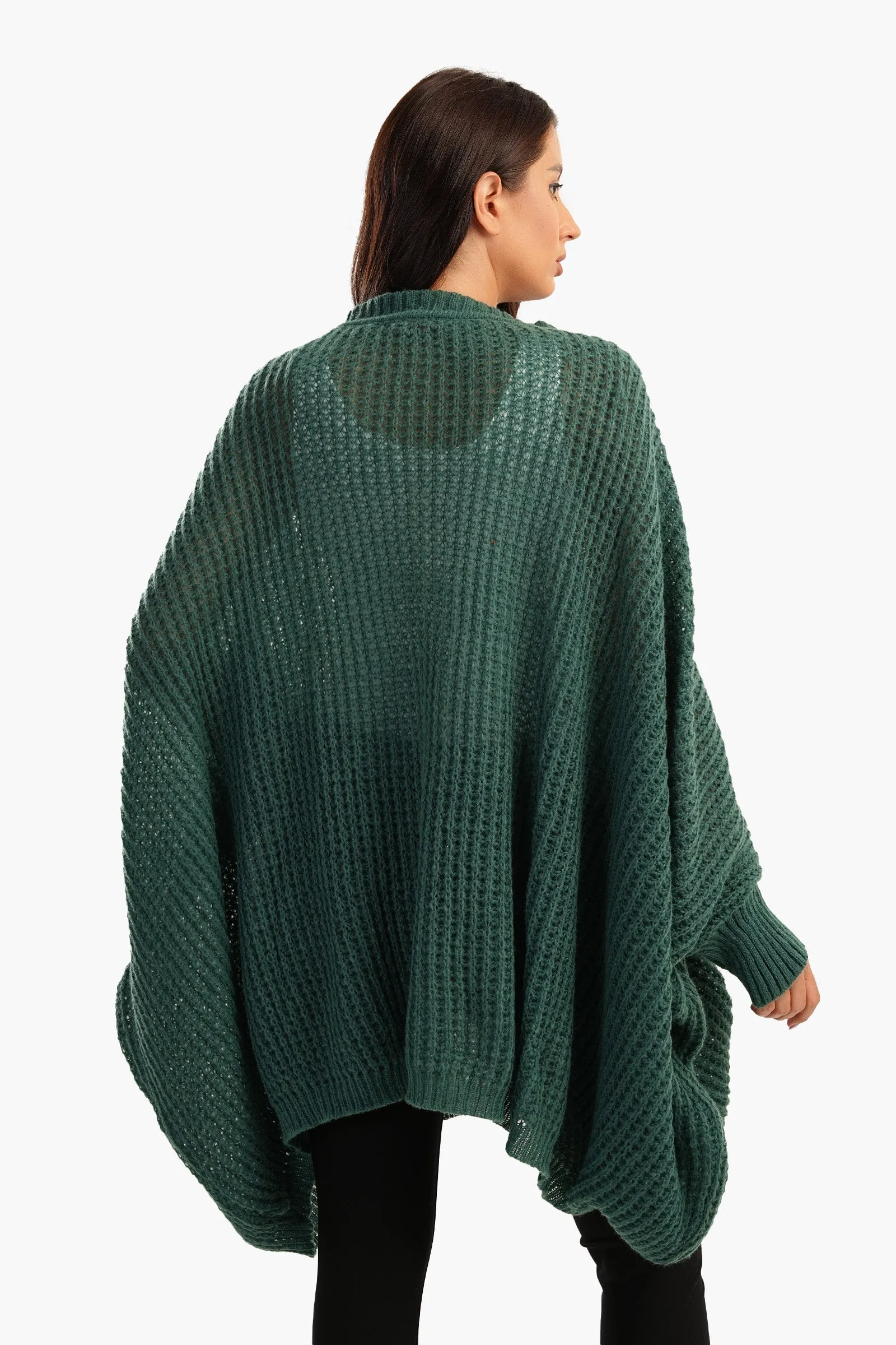 Poncho with Closed Cuffs