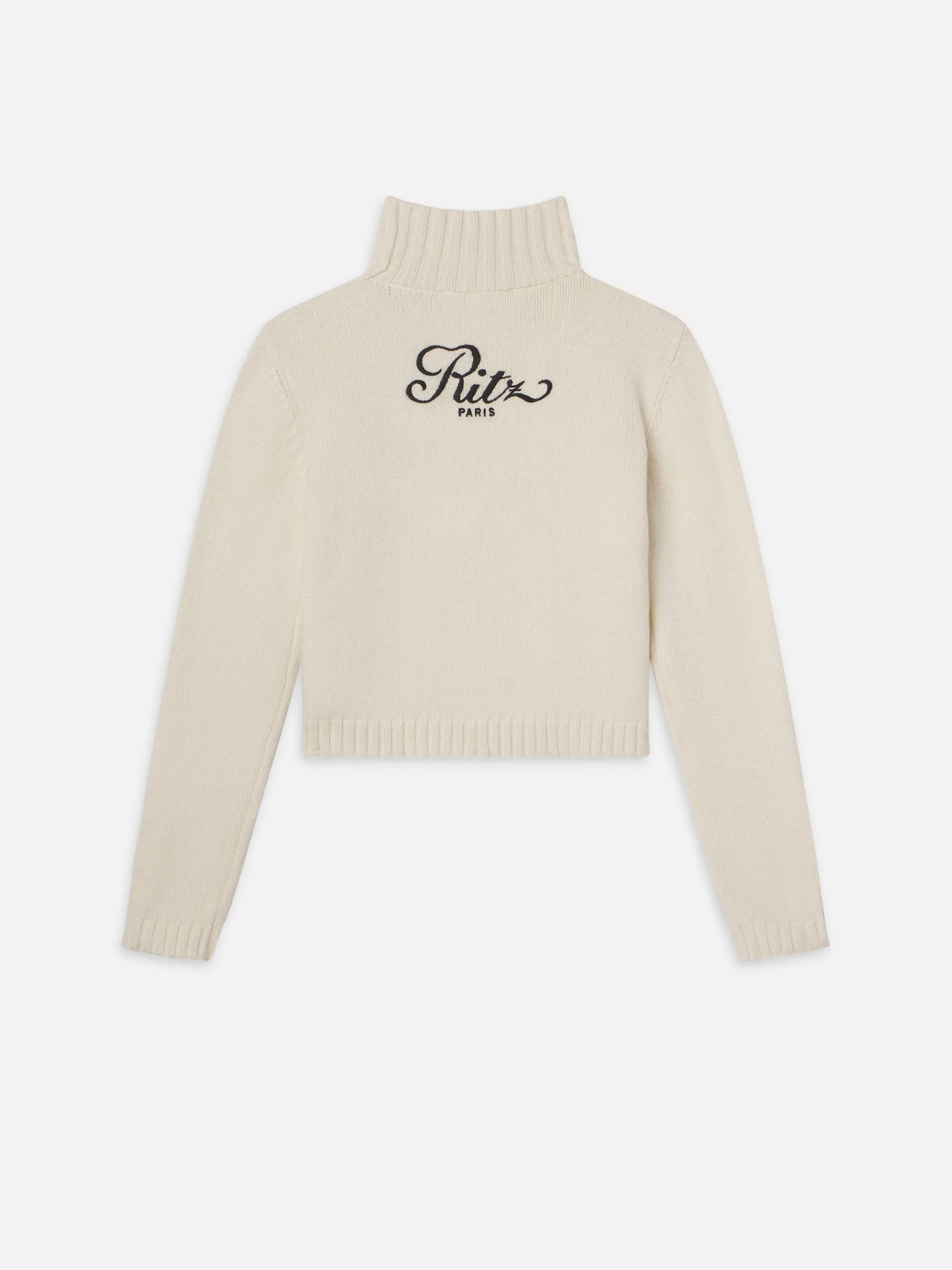 Ritz Button Detail Sweater -- Cream