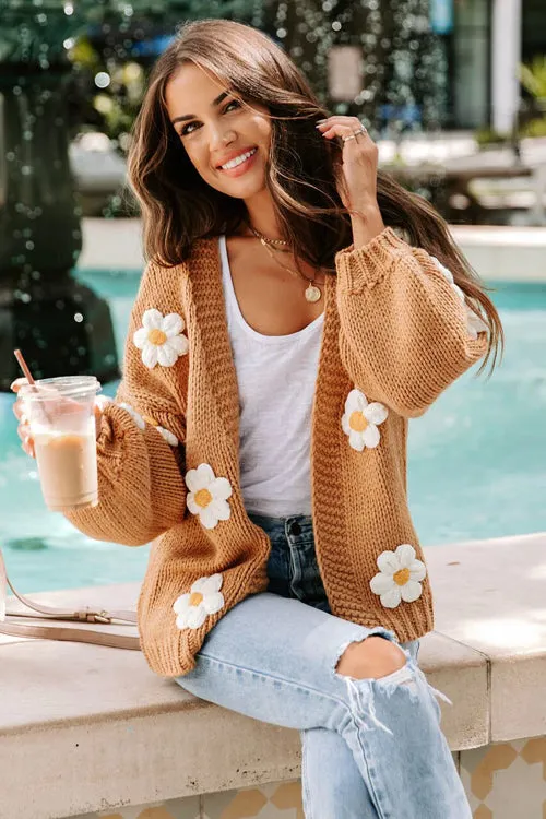 Simple Love Daisy Oversized Knit Cardigan