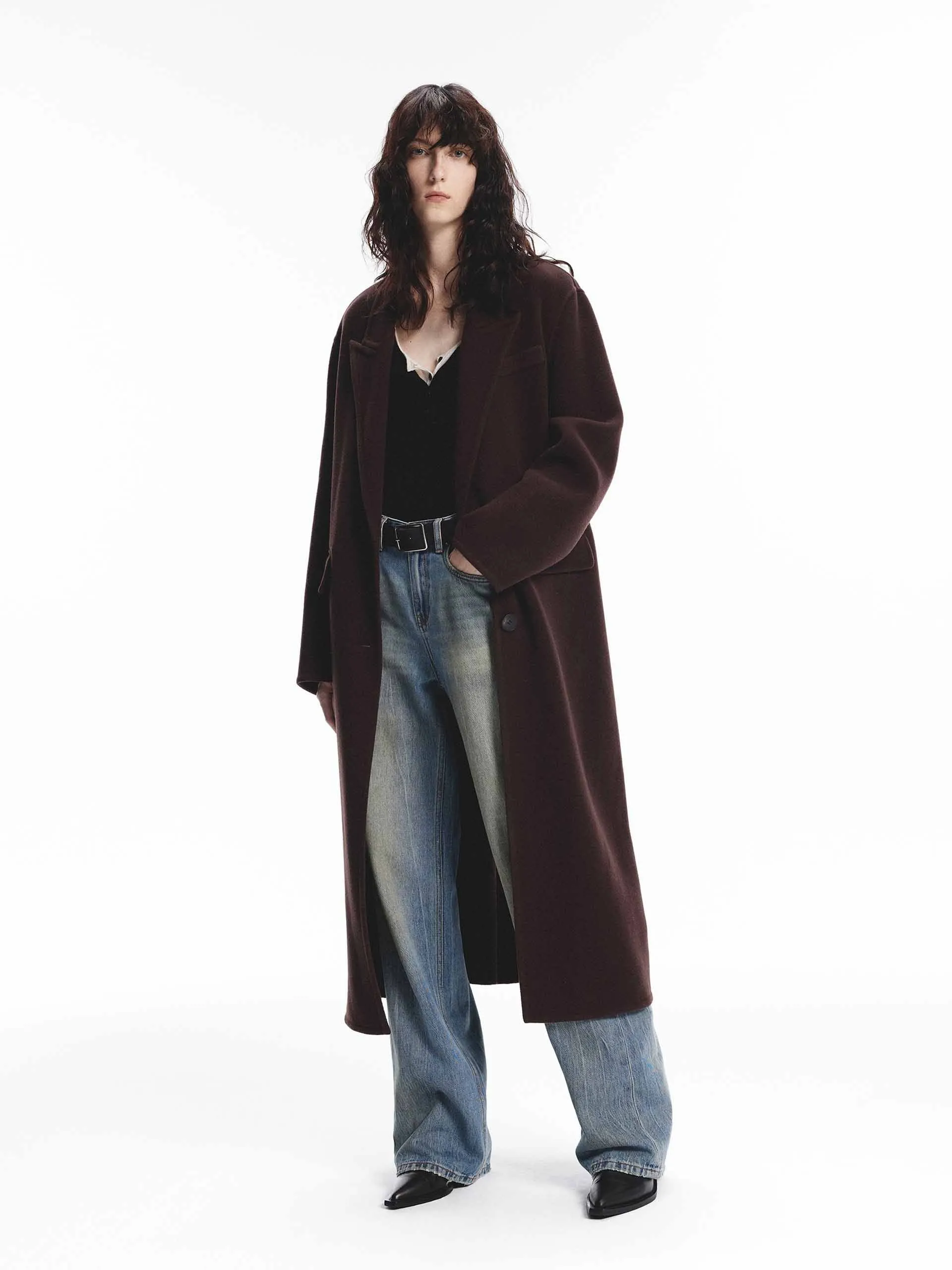 Single Breasted Wool Coat