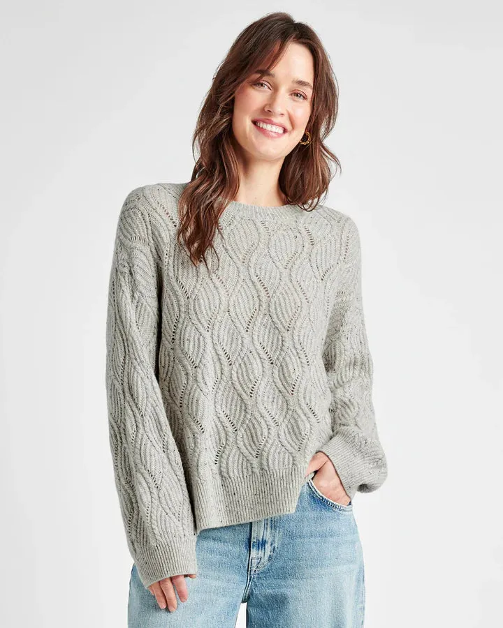 SPLENDID DIANA SWEATER HEATHER GREY MARL