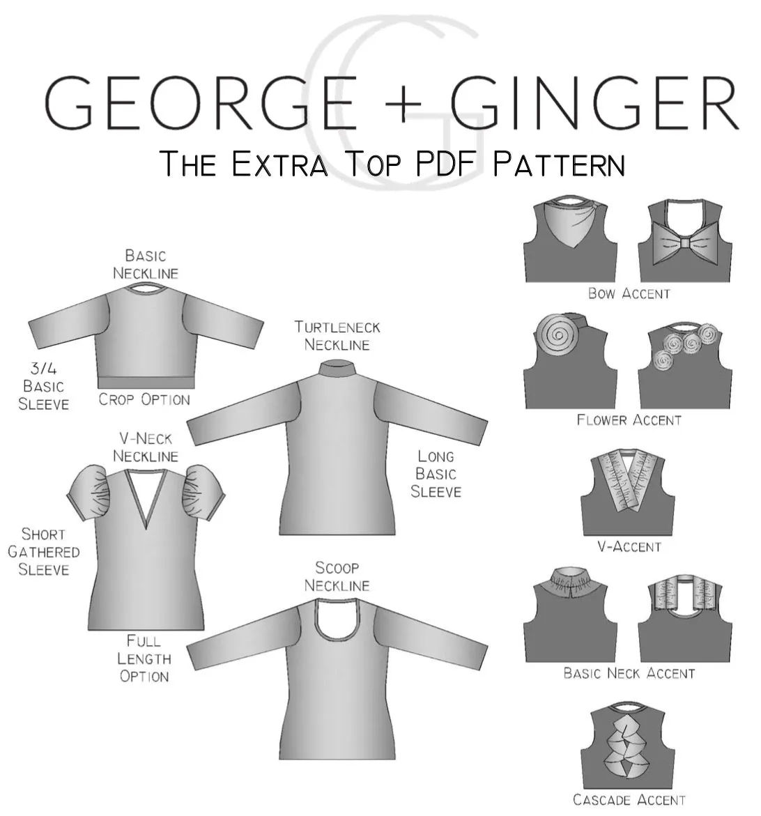 The Extra Top PDF Sewing Pattern