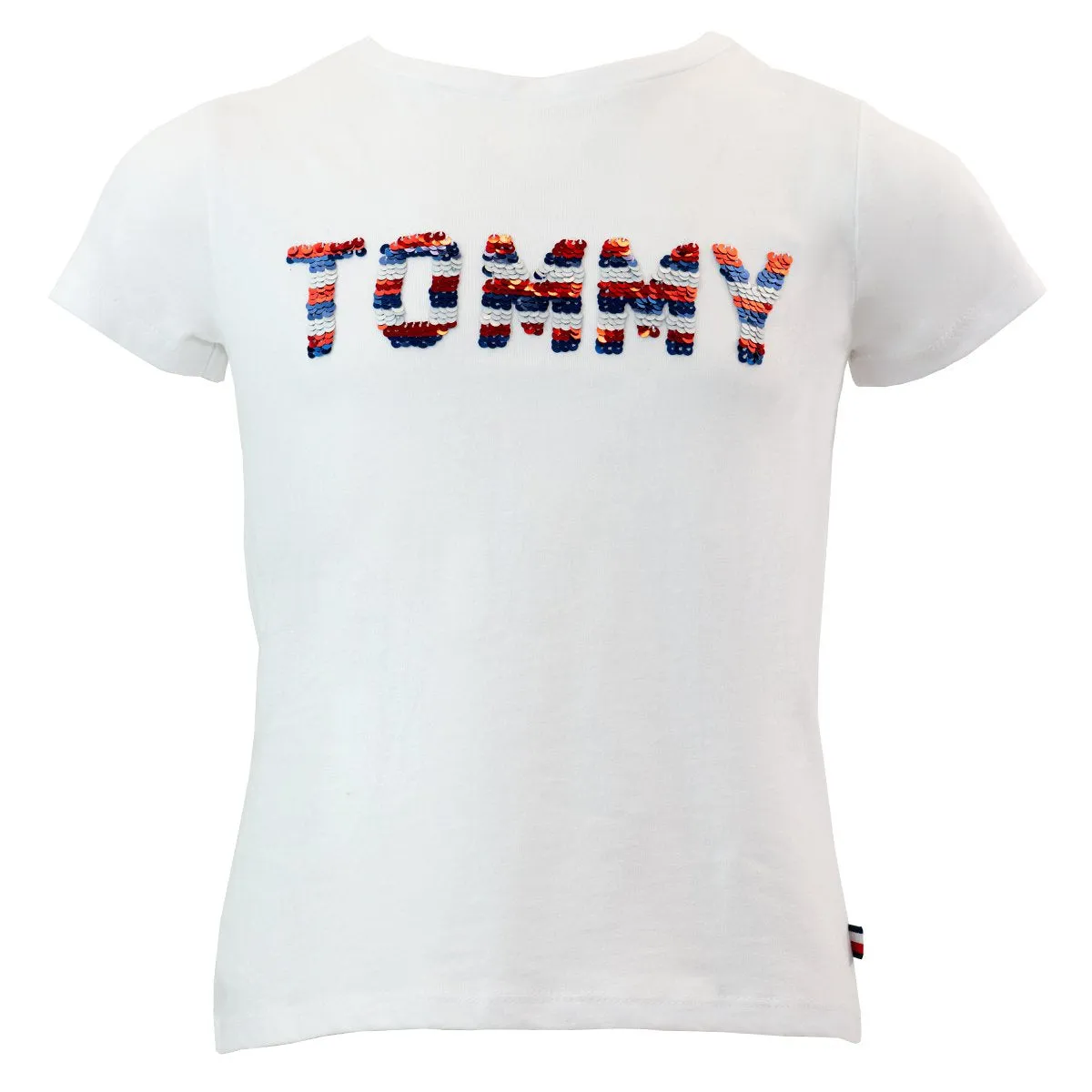 Tommy Hilfiger Girls' Bubblegun Sequin T-Shirt