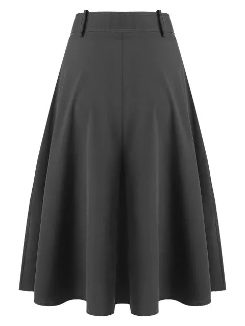 Trendy  Midi Flare Skirt