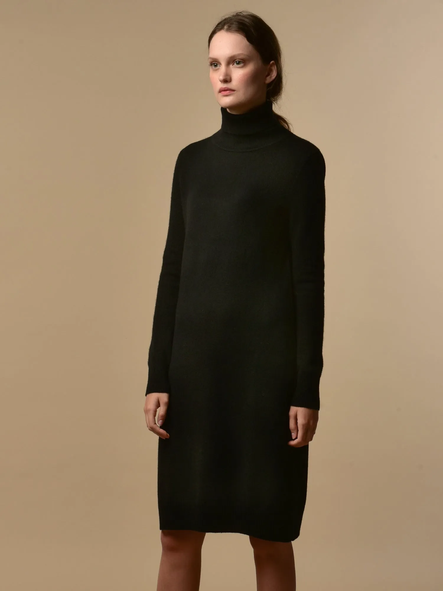 Turtleneck Dress_Black