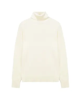 Turtleneck Slimfit Sweater_Ivory