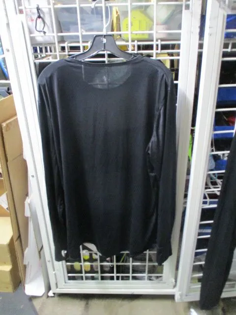 Used Black Long Thermal Shirt Adult Size XL