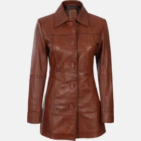 Wayferer Female Leather Coat | Leather Trench Coats