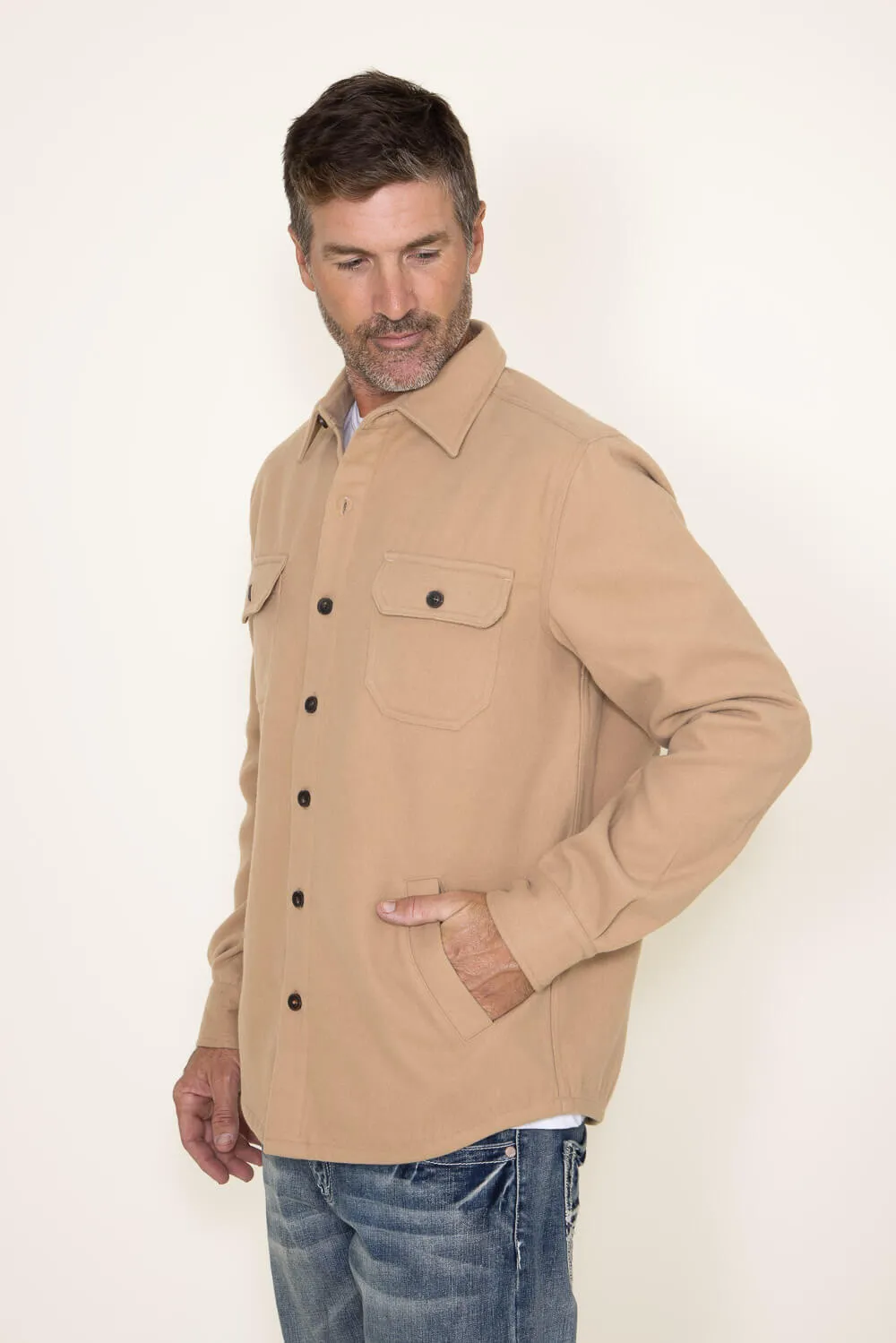 Weatherproof Vintage Lumber Jack Unlined Shirt Jacket for Men in Khaki | F2370520GK-KHAKI