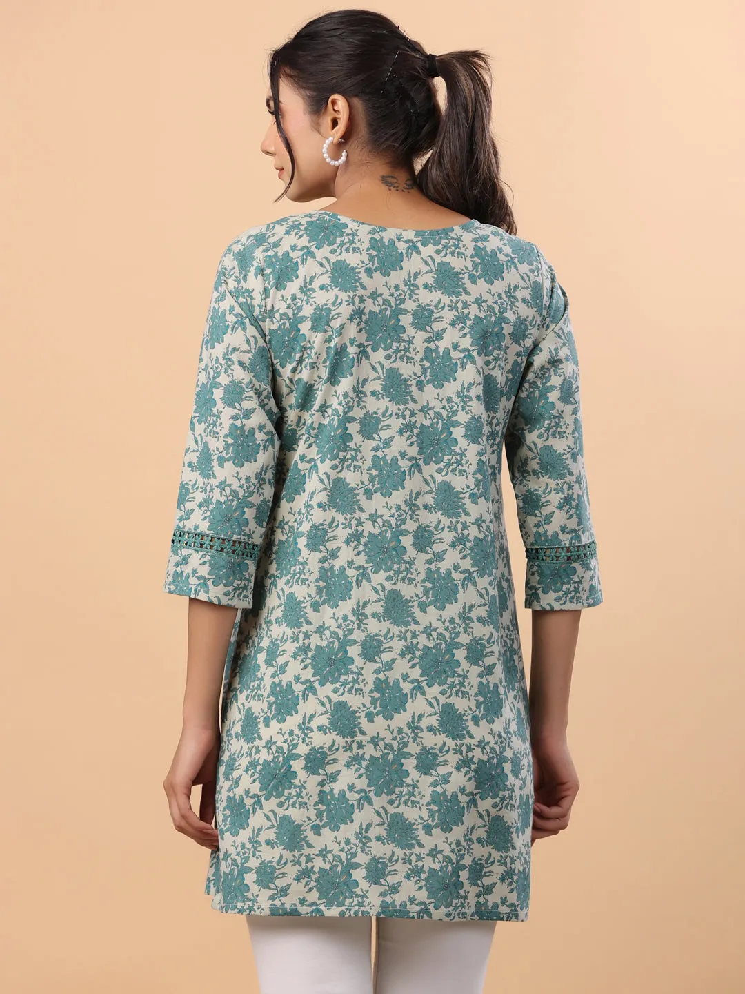 Women Sage Cambric Tunic