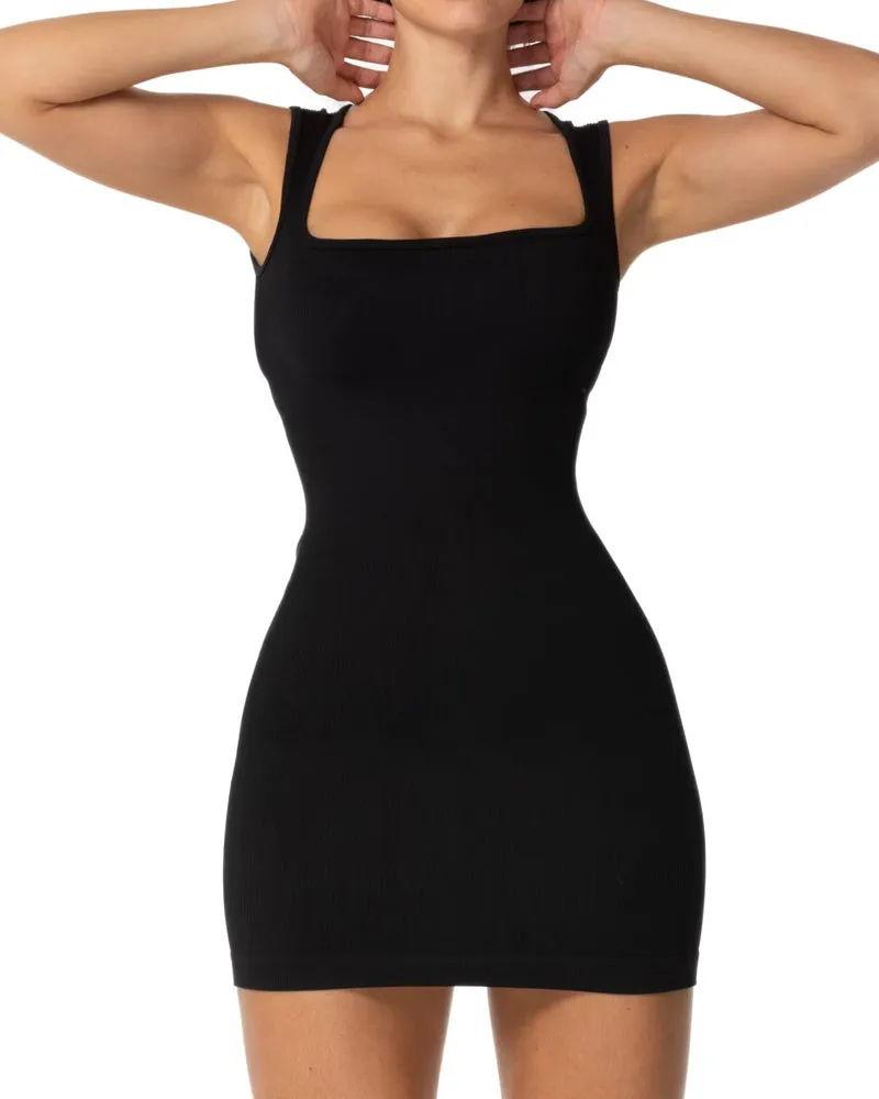 Women's Sexy Square Neck Dress