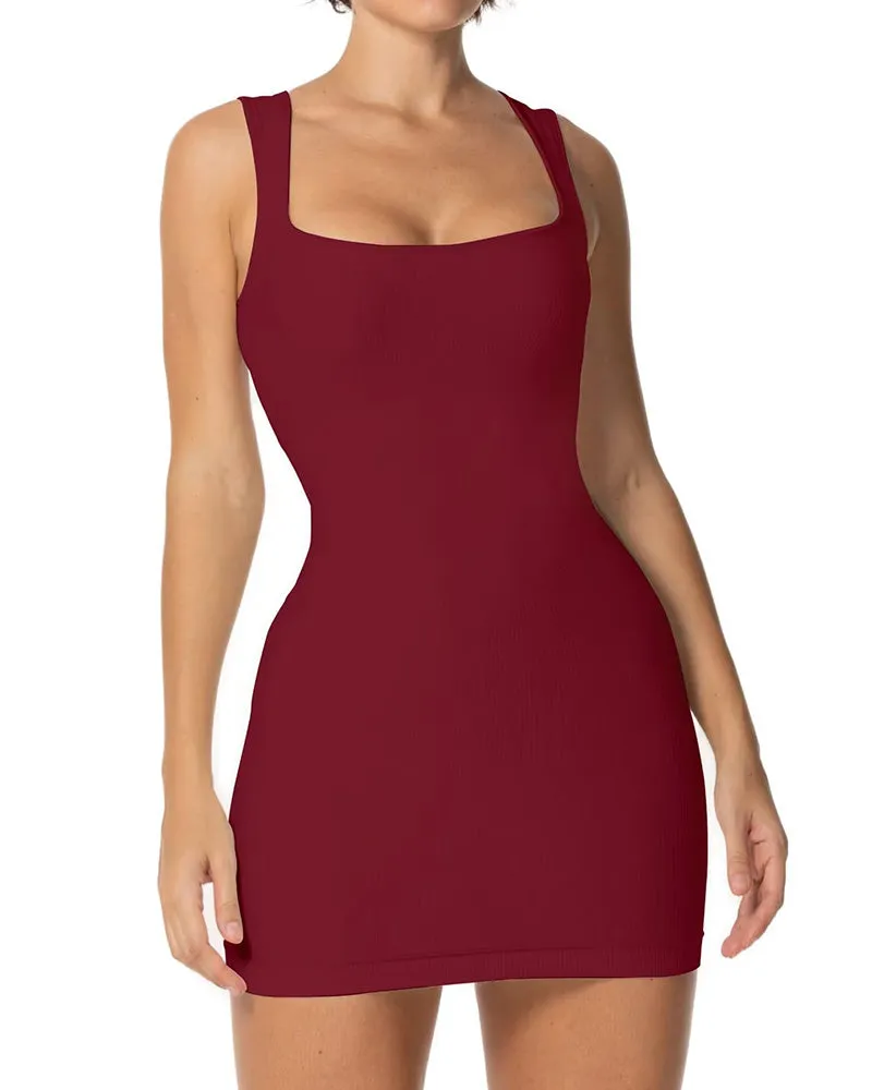 Women's Sexy Square Neck Dress